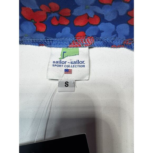 Sailor Sailor Britt 3/4 Sleeve White Floral Trim UPF 50+ Performance Top SZ SM - Picture 3 of 12